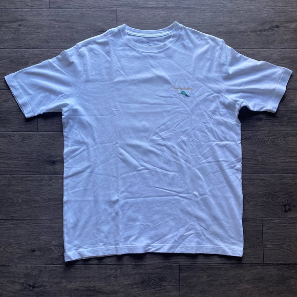 Tommy Bahama Rum Pa Pum Pum White Medium Men’s T-Shirt - Picture 2 of 5